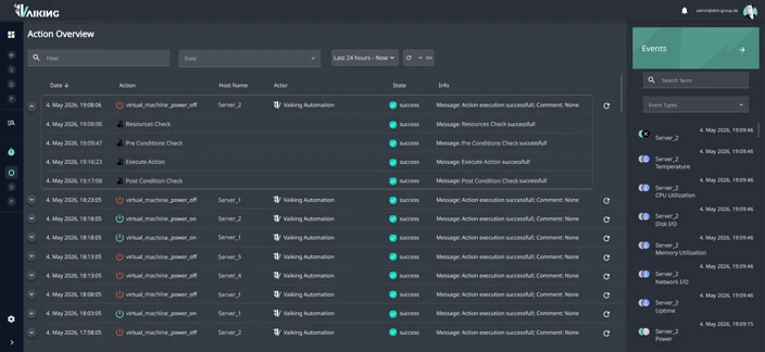 Vaiking Automatisierungs-Modul: Pre/Post-Condition-Checks bei automatischen Eingriffen